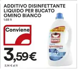 Coop ADDITIVO DISINFETTANTE LIQUIDO PER BUCATO OMINO BIANCO offerta