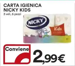 Coop Carta Igienica Nicky Kids offerta