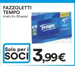 Coop FAZZOLETTI TEMPO offerta