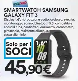 Coop SMARTWATCH SAMSUNG GALAXY FIT 3 offerta