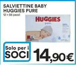 Coop SALVIETTINE BABY HUGGIES PURE offerta