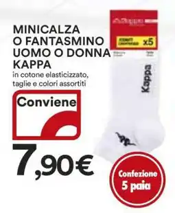 Coop MINICALZA O FANTASMINO UOMO O DONNA KAPPA offerta