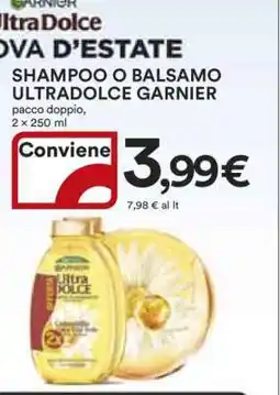 Coop SHAMPOO O BALSAMO ULTRADOLCE GARNIER offerta