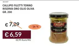 Prezzemolo e Vitale Callipo filetti tonno riserva oro olio oliva offerta
