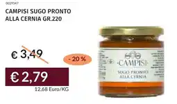 Prezzemolo e Vitale Campisi sugo pronto alla cernia offerta