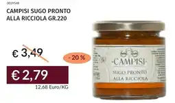 Prezzemolo e Vitale Campisi sugo pronto alla ricciola offerta