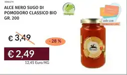 Prezzemolo e Vitale Alce nero sugo di pomodoro classico bio offerta