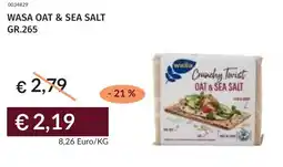 Prezzemolo e Vitale Wasa oat & sea salt offerta