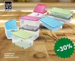 Interspar Contenitori in plastica con coperchio assortiti offerta