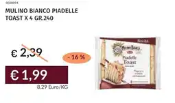Prezzemolo e Vitale Mulino bianco piadelle toast x 4 offerta