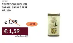 Prezzemolo e Vitale Tentazioni pugliesi taralli cacio e pepe offerta