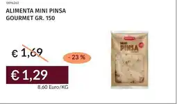 Prezzemolo e Vitale Alimenta mini pinsa gourmet offerta