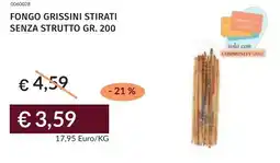 Prezzemolo e Vitale Fongo grissini stirati senza strutto offerta