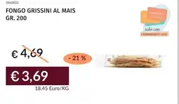 Prezzemolo e Vitale Fongo grissini al mais offerta
