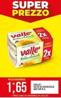 Vantaggio Cash&Carry Valle' olio di girasole offerta