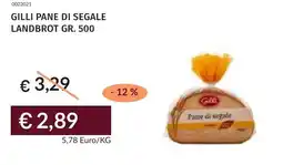 Prezzemolo e Vitale Gilli pane di segale landbrot offerta