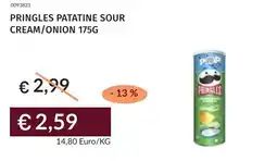 Prezzemolo e Vitale Pringles patatine sour cream/onion offerta