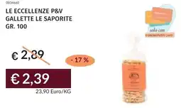 Prezzemolo e Vitale Le eccellenze p&v gallette le saporite offerta