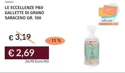 Prezzemolo e Vitale Le eccellenze p&v gallette di grano saraceno offerta