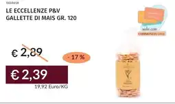 Prezzemolo e Vitale Le eccellenze p&v gallette di mais offerta