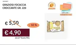 Prezzemolo e Vitale Graziosi focaccia croccante offerta