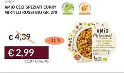 Prezzemolo e Vitale Amio ceci speziati curry mirtilli rossi bio offerta