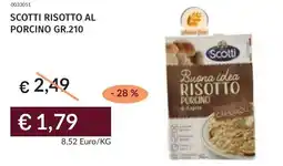 Prezzemolo e Vitale Scotti risotto al porcino offerta