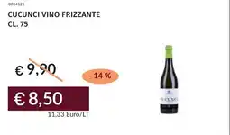 Prezzemolo e Vitale Cucunci vino frizzante offerta