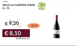 Prezzemolo e Vitale Rallo la clarissa syrah offerta