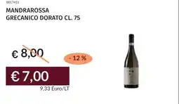 Prezzemolo e Vitale Mandrarossa grecanico dorato offerta
