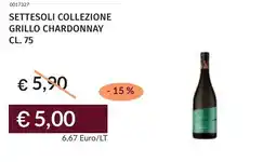 Prezzemolo e Vitale Settesoli collezione grillo chardonnay offerta