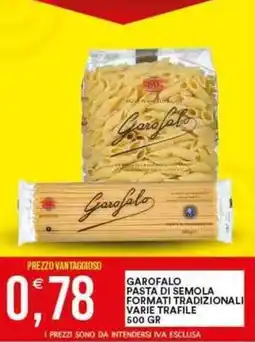 Vantaggio Cash&Carry Garofalo pasta di semola formati tradizionali varie trafile offerta