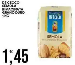 Vantaggio Cash&Carry De cecco semola rimacinata grano duro offerta