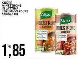 Vantaggio Cash&Carry Knorr minestrone in lattina legumi/verdure offerta