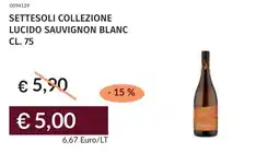 Prezzemolo e Vitale Settesoli collezione lucido sauvignon blanc offerta