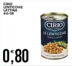 Vantaggio Cash&Carry Cirio lenticchie lattina offerta