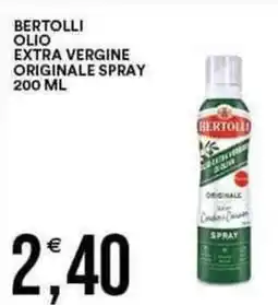 Vantaggio Cash&Carry Bertolli olio extra vergine originale spray offerta