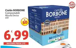 Sidis Cialde BORBONE Compostabili Miscela Decisa x50 offerta