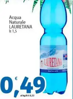 Sidis Acqua Naturale LAURETANA offerta