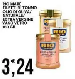 Vantaggio Cash&Carry Rio mare filetti di tonno olio di oliva/ naturale/ extra vergine vaso vetro offerta