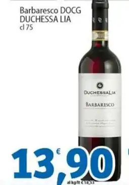 Sidis Barbaresco DOCG DUCHESSA LIA offerta