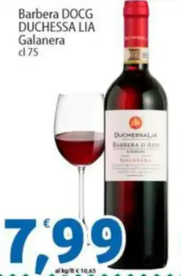 Sidis Barbera DOCG DUCHESSA LIA Galanera offerta