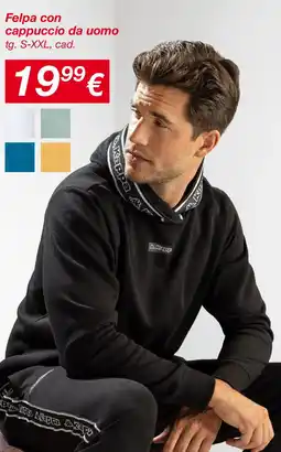KiK Felpa con cappuccio da uomo offerta