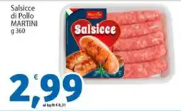 Sidis Salsicce di Pollo MARTINI offerta
