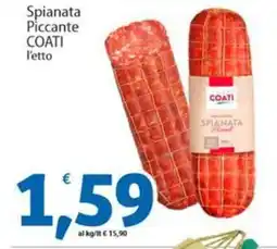 Sidis Spianata Piccante COATI l'etto offerta