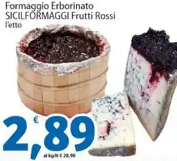 Sidis Formaggio Erborinato SICILFORMAGGI Frutti Rossi offerta