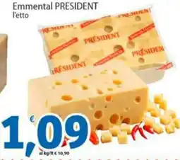 Sidis Emmental PRESIDENT l'etto offerta