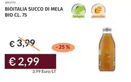 Prezzemolo e Vitale Bioitalia succo di mela bio offerta