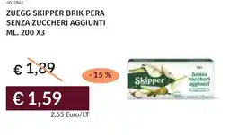 Prezzemolo e Vitale Zuegg skipper brik pera senza zuccheri aggiunti offerta