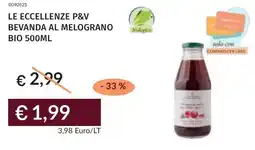 Prezzemolo e Vitale Le eccellenze p&v bevanda al melograno bio offerta